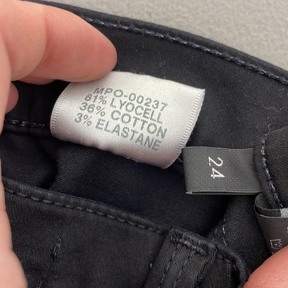 J Brand Jeans Black Super Skinny Stretchy Denim Size 24 - Picture 8 of 11